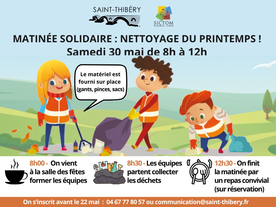 rdv à 8h à la salle des fêtes